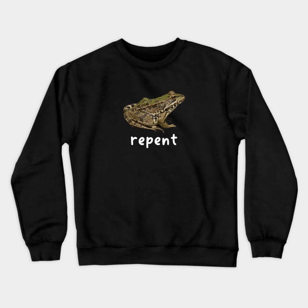 Repent Frog Unisex T-Shirt Y2K Funny Meme Shirt / Ironic Shirt / Weirdcore Clothing Crewneck Sweatshirt by CamavIngora